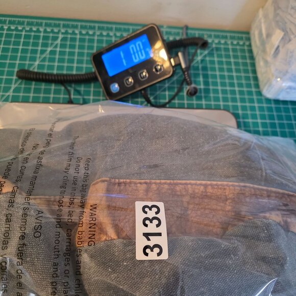 Vintage Mad Love Y2K Bag Tropical Canvas Leather Boho Distressed Grunge Purse - Picture 11 of 11